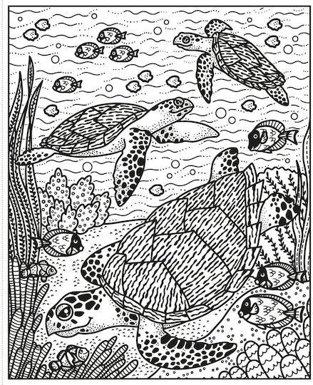 Anti-Stress Colouring Book Wild Animals Magic Painting Book
