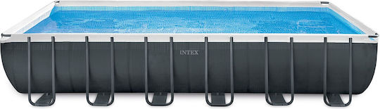 Intex Ultra Frame Πισίνα PVC 7900lt με Μεταλλικό Σκελετό 732x366x132εκ. Γαλάζια
