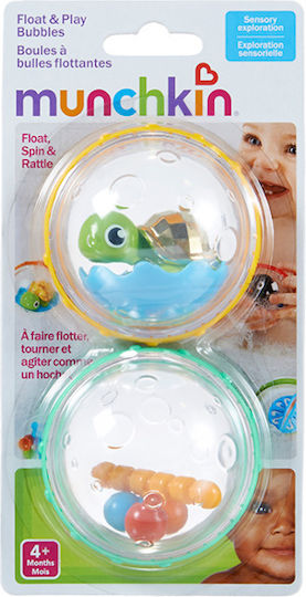 Munchkin Float And Play Bubbles Bath Balls for 3++ Months (Various Designs/Assortment of Designs) 2pcs