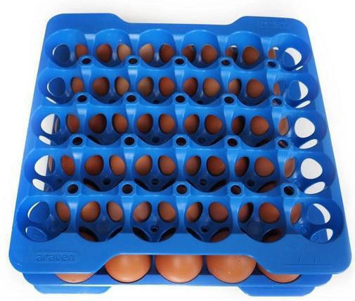 Satz 4 Stück Tabletts Lagerung 30 Eier Gn 2/3 290x290x40mm 73056 Araven
