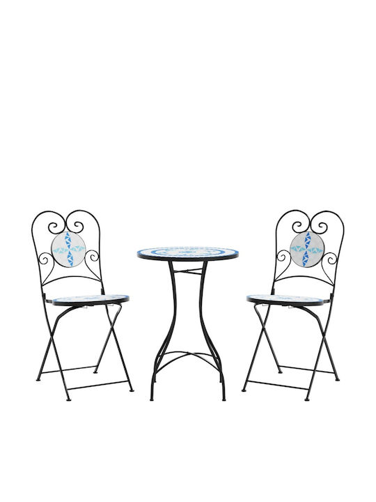 Garden & Outdoor Furniture Sets Living Room Set Pieces Small Spaces Blue and White