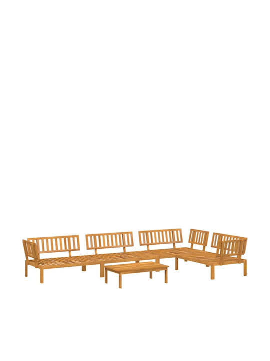 Set Cameră De Zi Pentru Exterior 5 Piese Din Acacia
