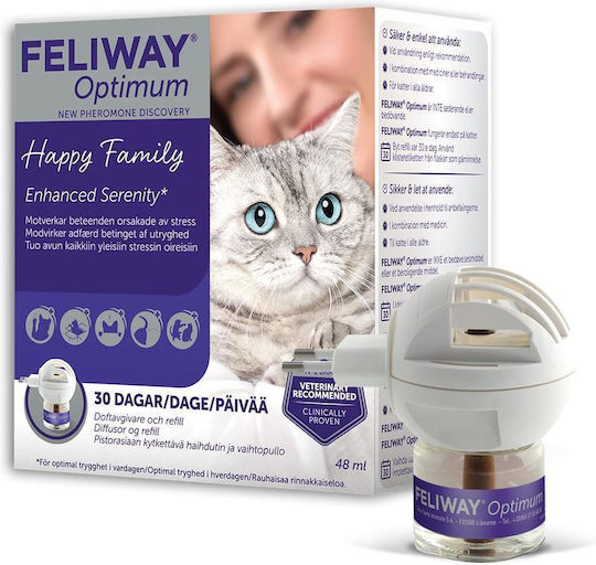Feliway Optimum Raumberuhigungsmittel für Angst- und Stressbewältigung 48ml
