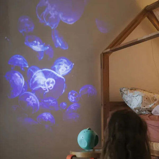 Kidywolf Kinder Tischlampe Ozean Musik Wiederaufladbarer Bluetooth
