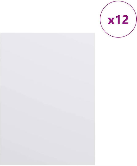 Vidaxl Decorative Panels 12 Pieces White 15 X 21 X 0.3 Cm