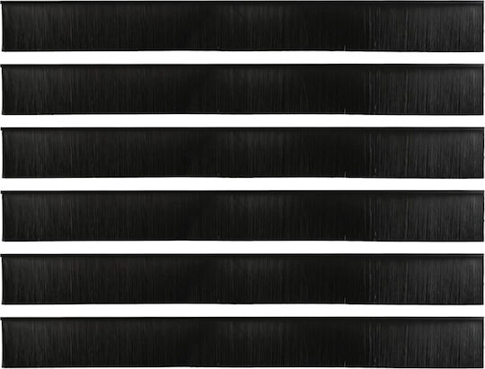 Vidaxl Αυτοκόλλητες Σφραγίδες Πόρτας 12 Pcs Μαύρο 100 Cm
