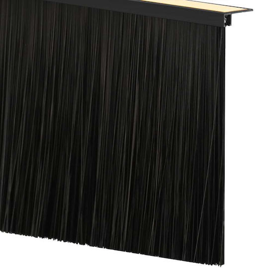 Vidaxl Αυτοκόλλητες Σφραγίδες Πόρτας 12 Pcs Μαύρο 100 Cm