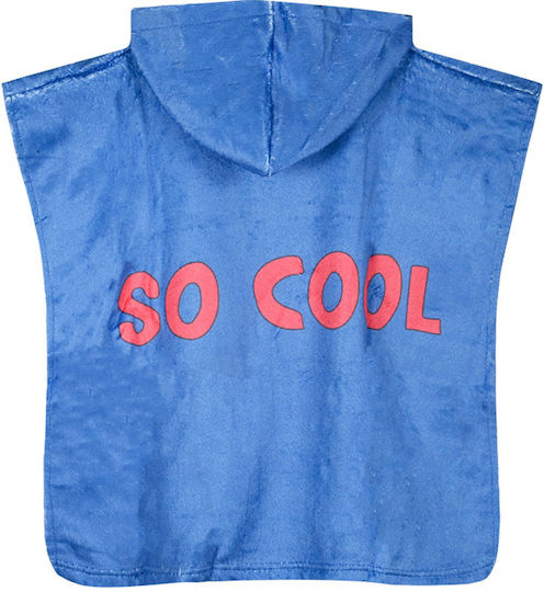 Energiers Little Dionosaurs Kids Beach Poncho Blue