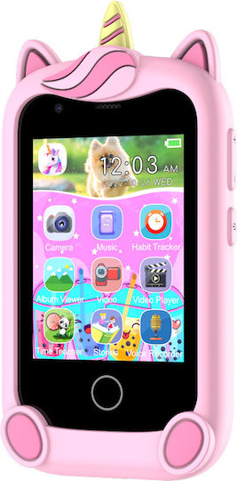 Kids Mobile Phone 2.8" Screen Games Camera 4+ Pink Unicorn