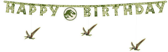 Garland Happy Birthday Jurassic World 165cm