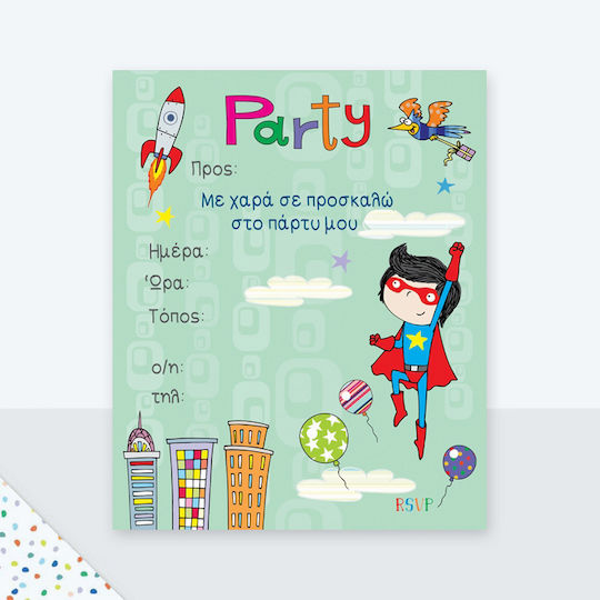 Fun Creations 6 Einladungen Einhörner PR106