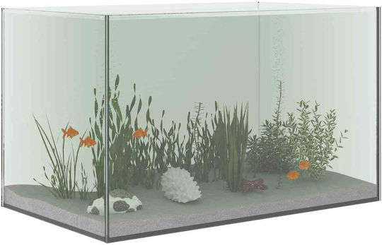 vidaXL Fisch-Aquarium mit 50x30x30cm Weiß