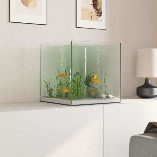 vidaXL Fisch-Aquarium mit 30x30x30cm Weiß