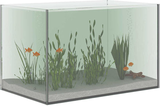 vidaXL Fisch-Aquarium mit 40x25x25cm Weiß