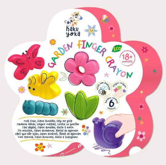 Finger Crayons Garden Set 6 Haku Yoka