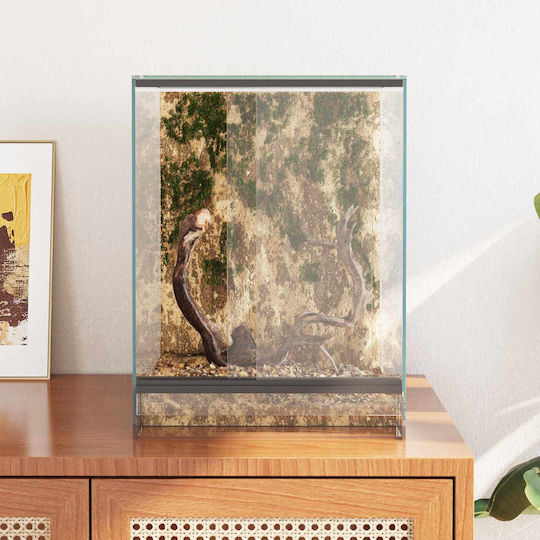 Vidaxl Reptile Amphibian Habitats White 30 x 30 x 40 cm Glass