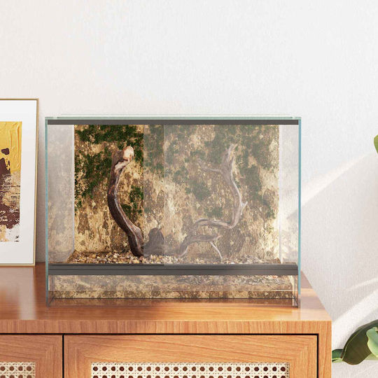 Vidaxl Reptile Amphibian Habitats White 40 x 30 x 30 cm Glass