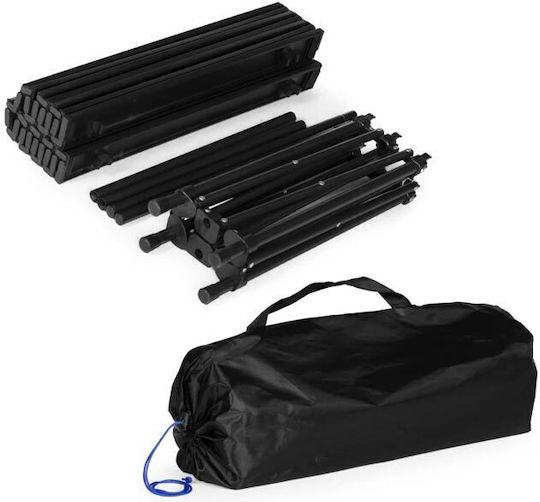 MultiGarden Τραπέζι για Camping Πτυσσόμενο 120x55cm Μαύρο