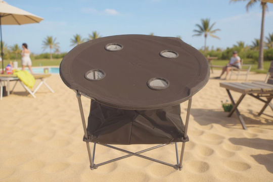 Masă pliabilă de camping din material textil 2031 170150_b Negru