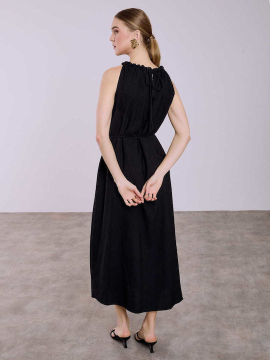 slim fit dress slacks Black dress with a loose fit MOLINNE – Bizuu