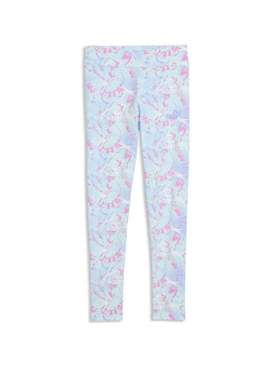Kinderleggings Sport Lang Blau Blau
