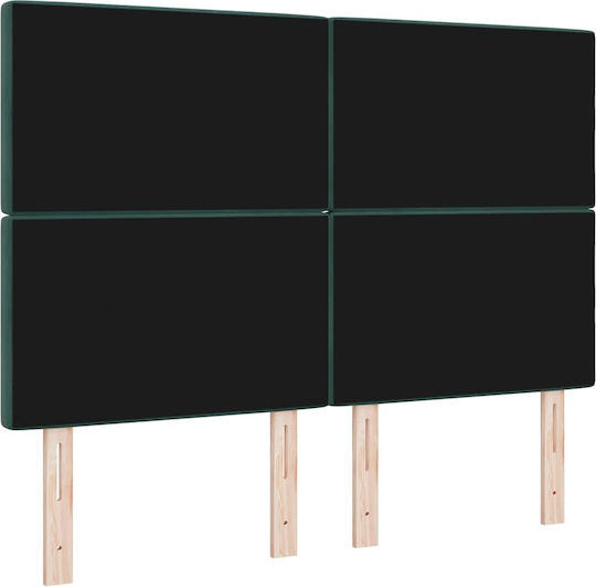 vidaXL Stoff-Kopfteil Grün 144x128 cm