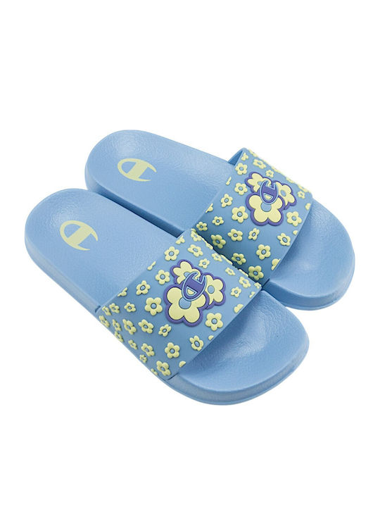 Kids' Flip Flops Light Blue Slides All American
