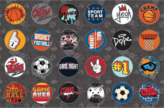 Drawing Pads Spiral Stickers & Stencils A4 Gamer 40 Sheets Must