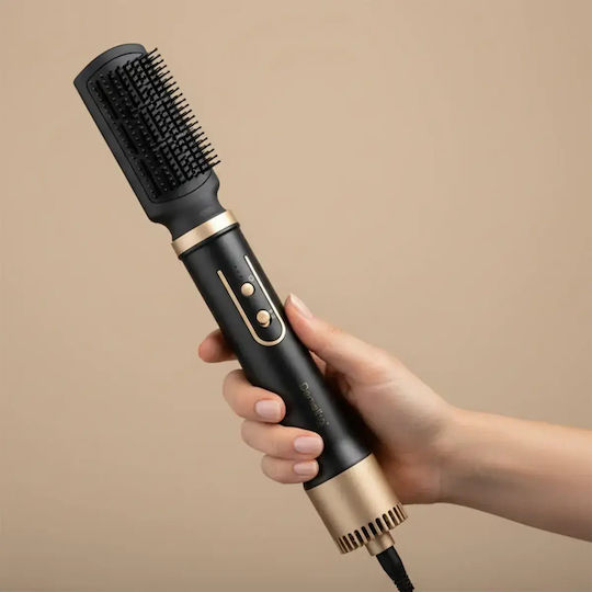 Demeliss Ceramic Electric Hair Brush with Air for Hair Straightening and Curls 1200W