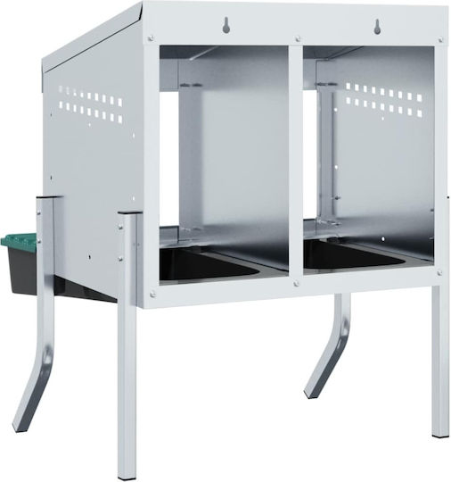 Küken Nest Box 2 Plätze Verzinkter Stahl