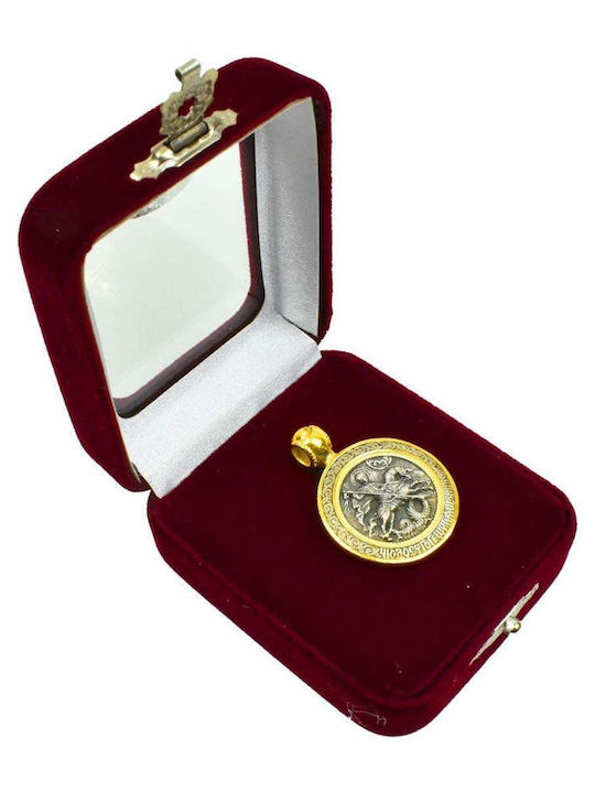 Charm Talisman din Argint Placat cu Aur