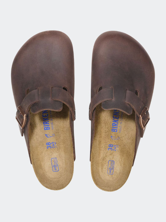 Birkenstock Women's Leather Clogs Brown