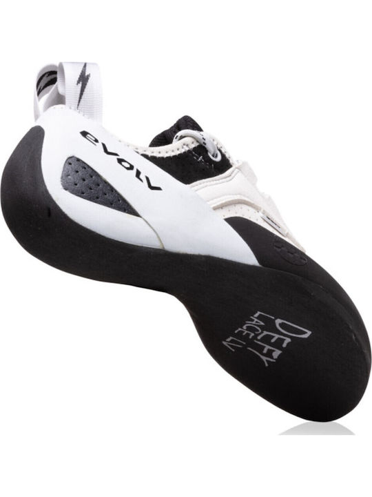 Evolv Pantofi de Escaladă Asimetrici Unisex Albi