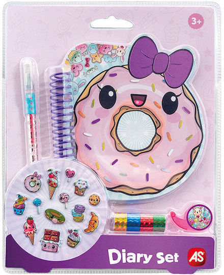 AS Set Diary Kids Accessory Doughnut 3+ Years