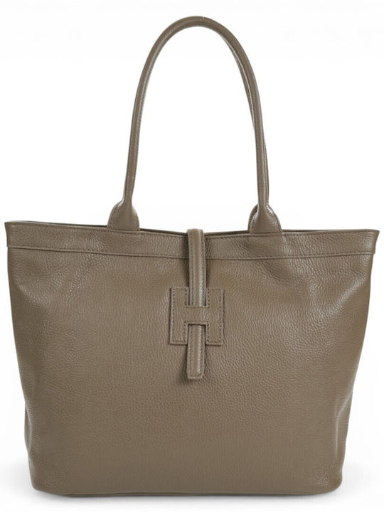 Damentasche aus Leder Passaggio Taupe