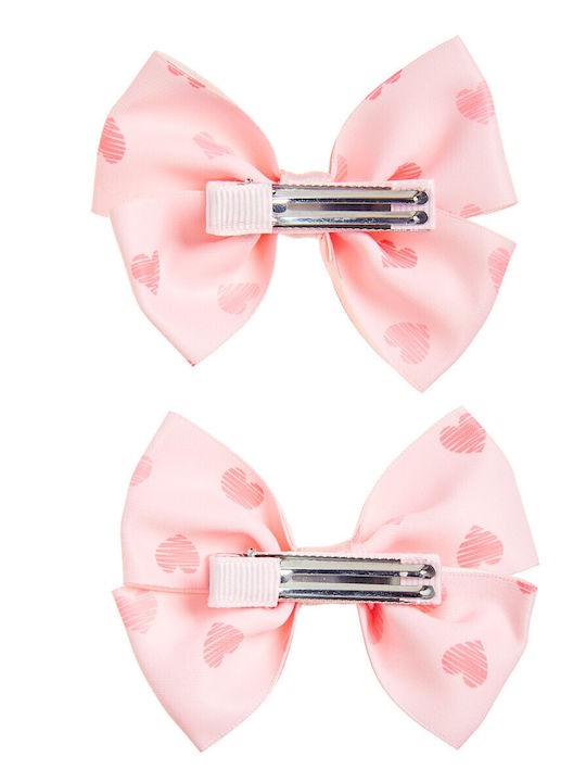 Alouette Set Kids Hair Clips with Multicolour Bow 2 Pieces
