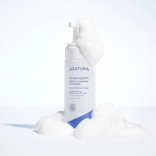 Aestura Ato Barrier 365 Αφρός Καθαρισμού Προσώπου 150ml