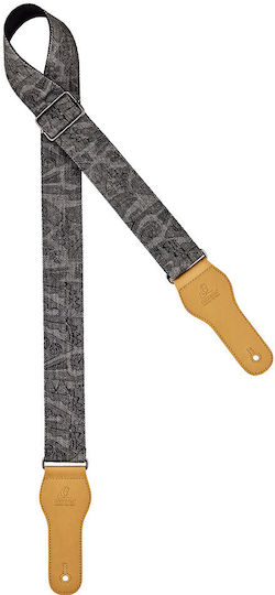 Ortega Ocs-300 Gitarrengurt Anthrazit — 100% Baumwolle Verstellbar Premium Komfort