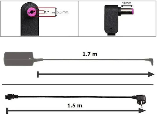 Оригинално Зарядно Устройство Acer 19.5v 11.8a 230w Щепсел 5.5x1.7mm