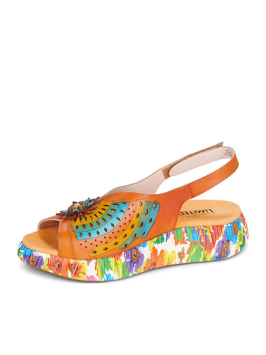 Women's Flat Sandals Orange Nikito 83