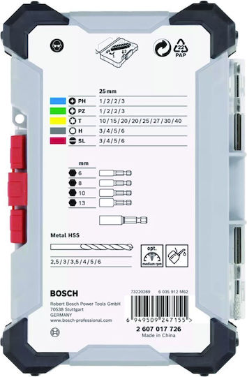 Set Burghie Metal Extrahard 35 Piese Șurubelniță Bosch