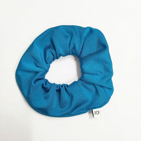 Pcp Scrunchie Albastru Petrol Elastice Pentru Păr Monocrom Albastru Petrol