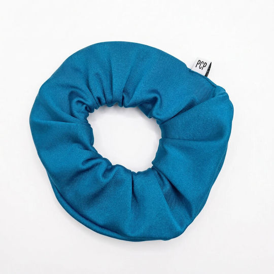 Pcp Scrunchie Albastru Petrol Elastice Pentru Păr Monocrom Albastru Petrol