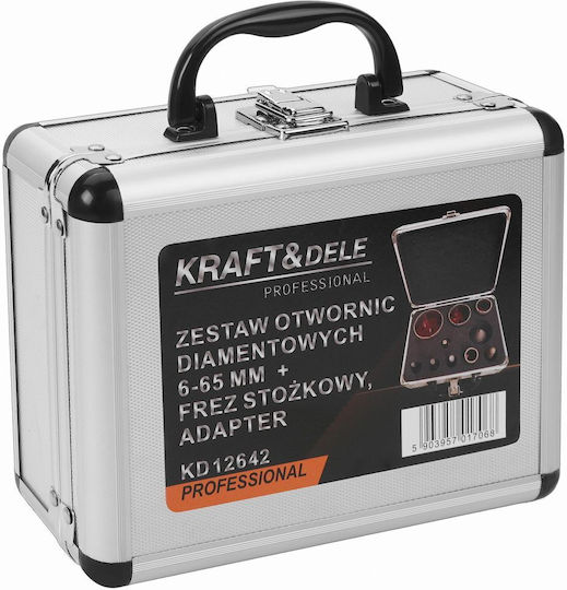 Kraft&dele Kd12642 Diamond Core Drill Bits Set 6 65 Mm 8 Pieces