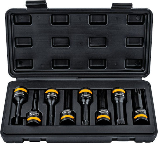 Set Prize Impact Powermat Pm-znu-518t Socluri Cu Canelură 1/2" 78 Mm 8 Bucăți