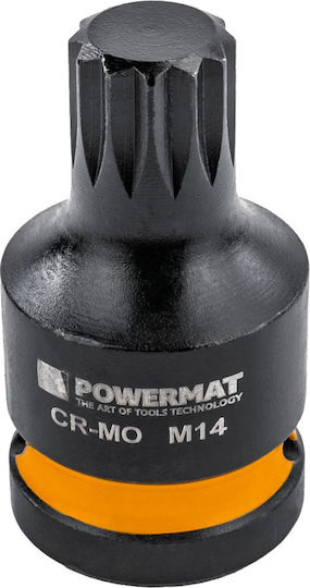 Powermat Pm-znu-1418t Set Prize Impact Spline 1/2" 78 Mm 45 Mm 6 Bucăți