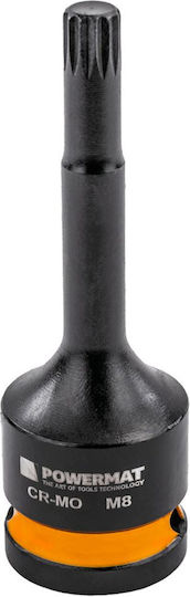 Set Prize Impact Powermat Pm-znu-518t Socluri Cu Canelură 1/2" 78 Mm 8 Bucăți