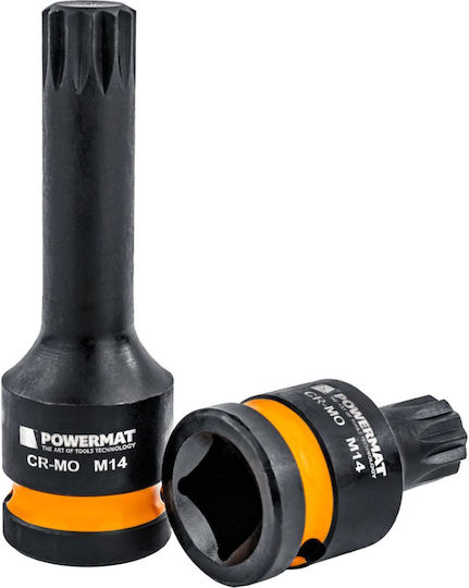 Powermat Pm-znu-1418t Set Prize Impact Spline 1/2" 78 Mm 45 Mm 6 Bucăți