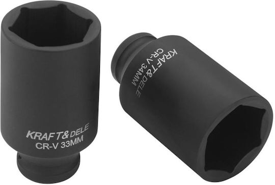 Kraft&dele Kd11794 Extended Impact Sockets Set ½" 10-38 Mm 20 Pieces