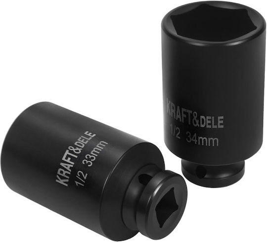 Kraft&dele Kd11867 Комплект Разширени Въздействени Гнезда ½" 10 38 Мм 20 Бройки